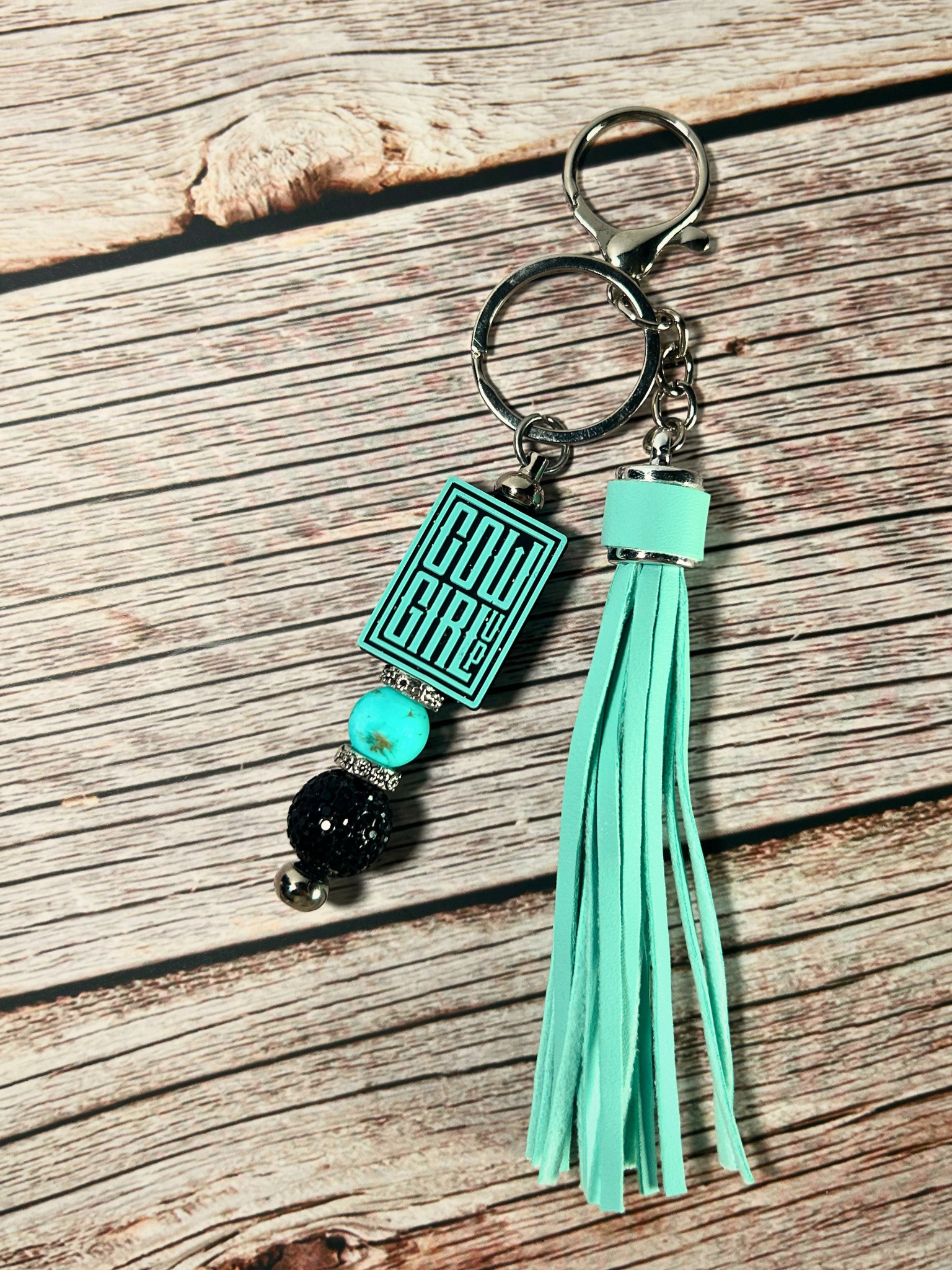 Cowgirl Up Keychain