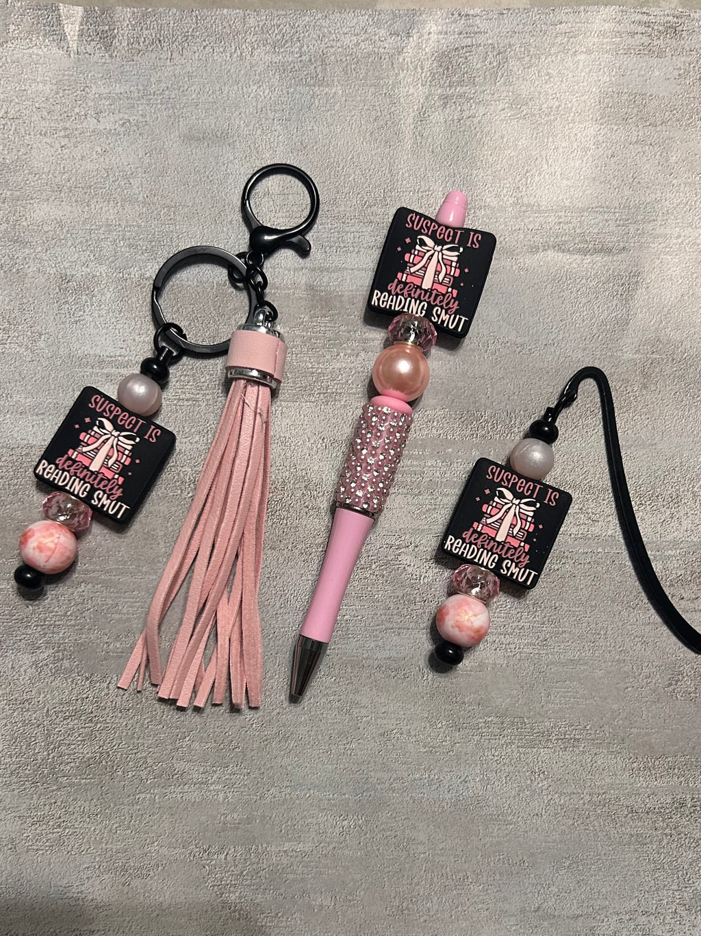 Suspect is Definitely Reading Smut Keychain