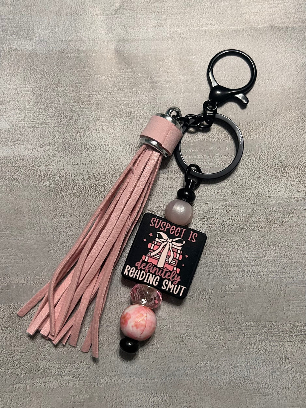 Suspect is Definitely Reading Smut Keychain