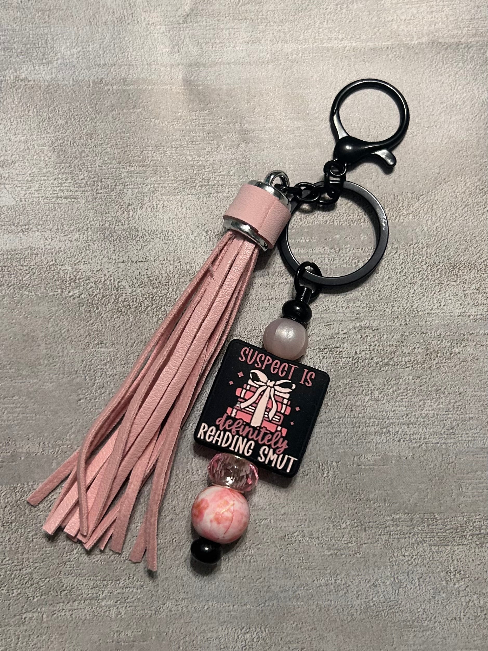 Suspect is Definitely Reading Smut Keychain