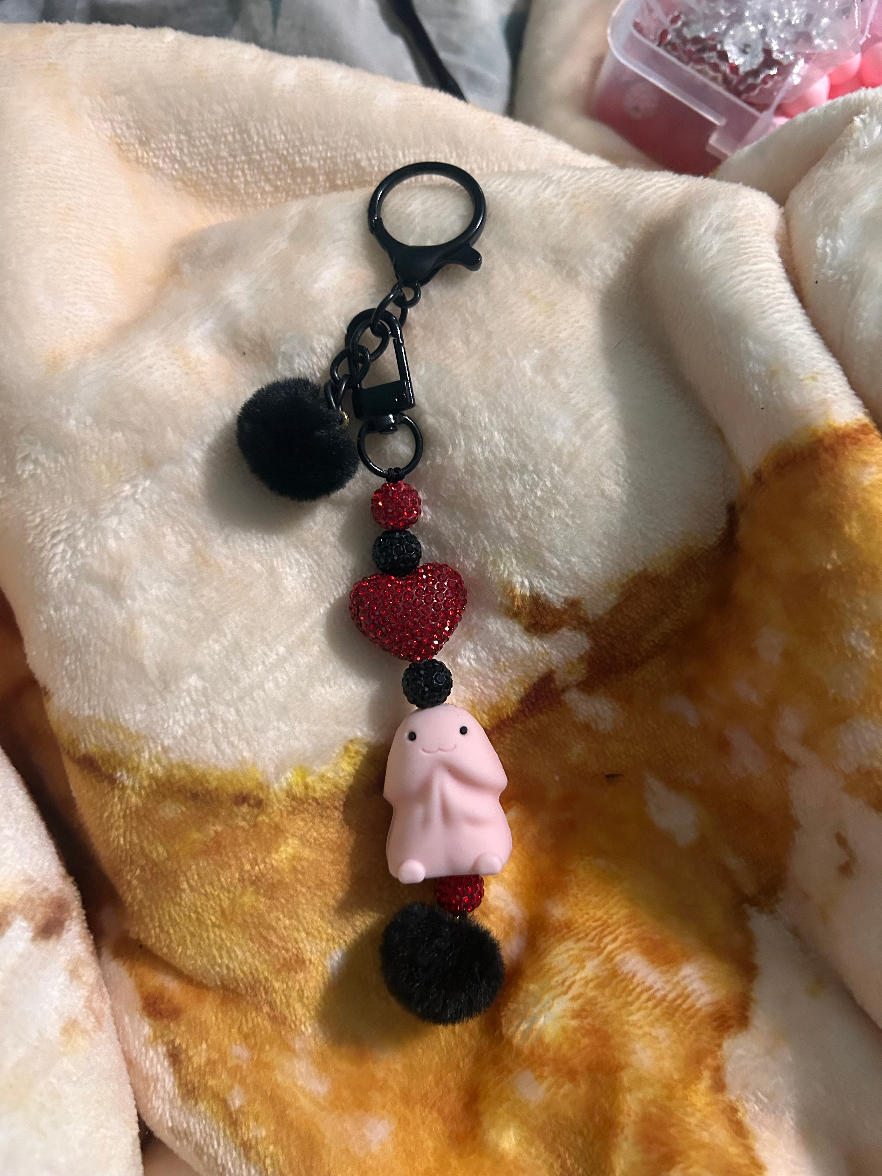 Red & Black Ween Keychain