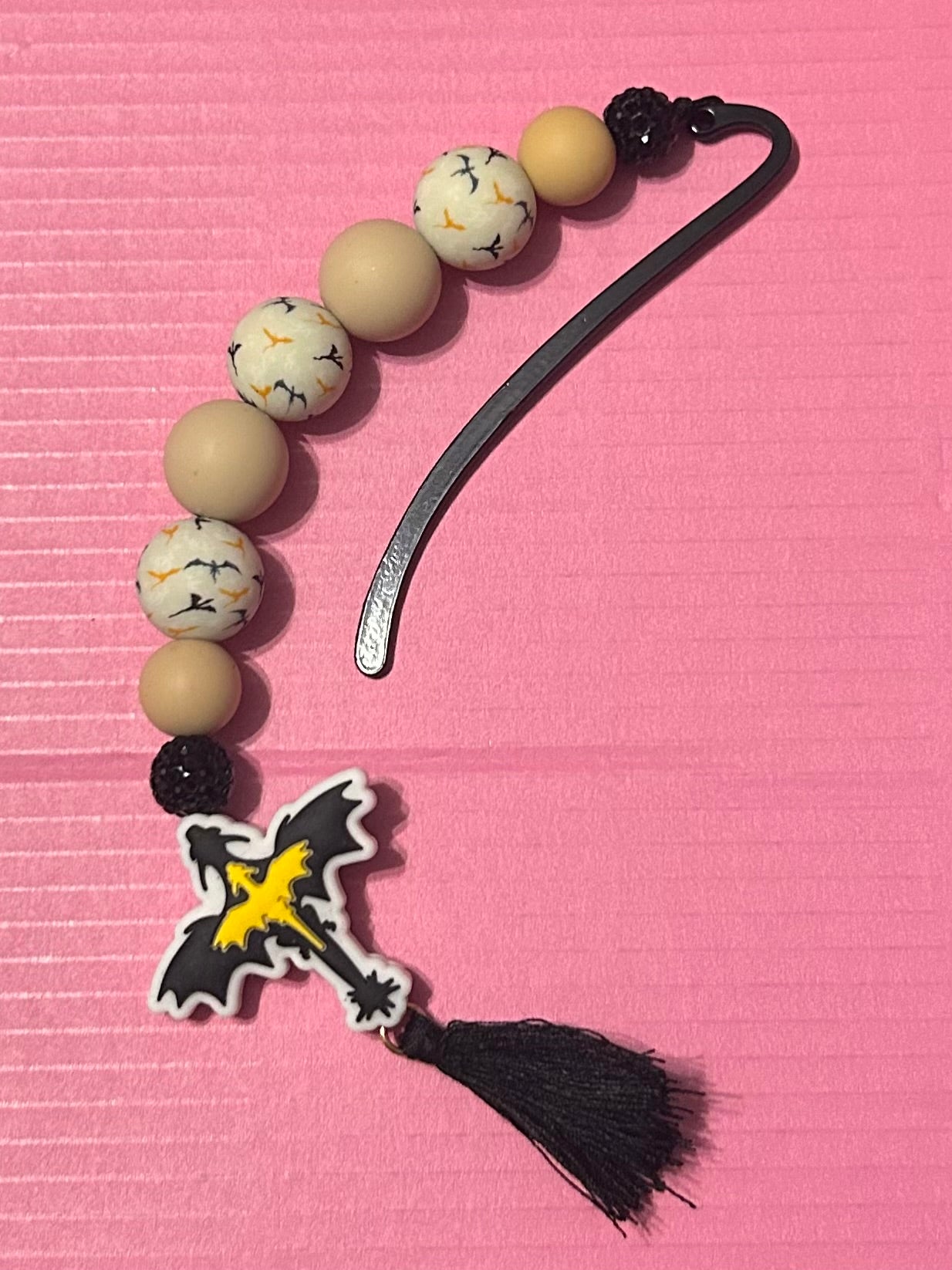 Long Gold and Black Dragon Bookmark