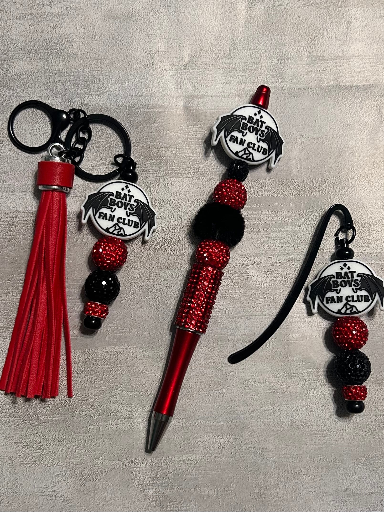 Bat Boy Fan Club Red Bookmark