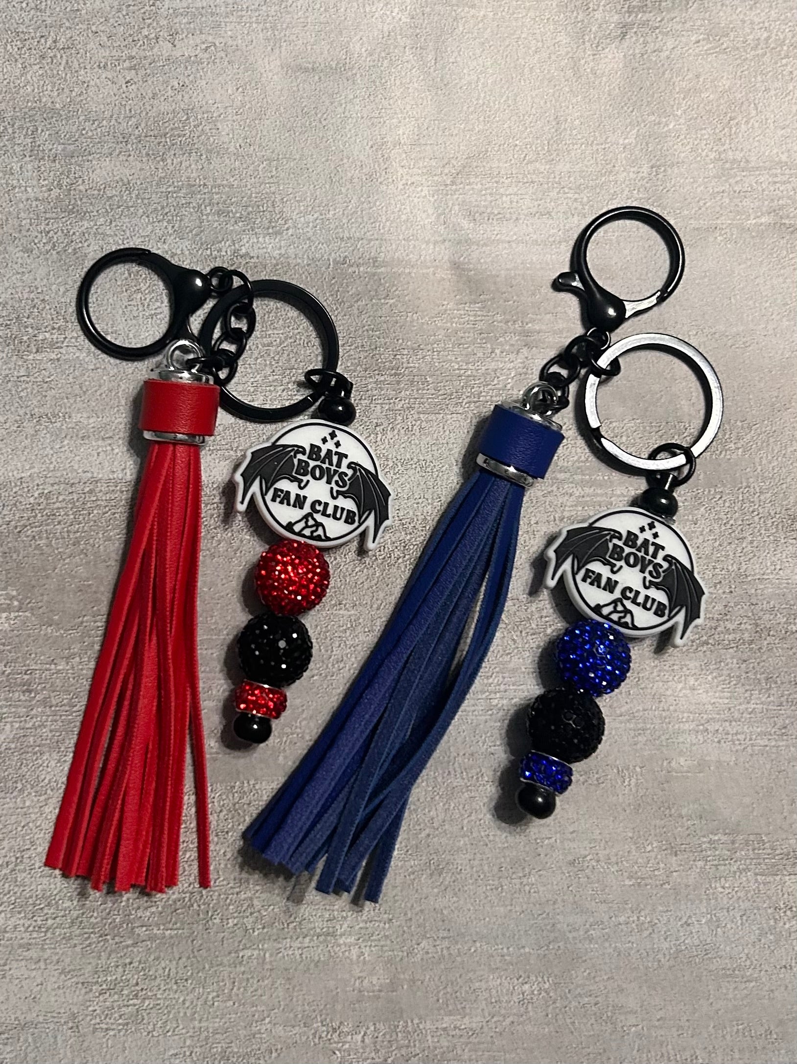Bat Boy Fan Club Blue Keychain