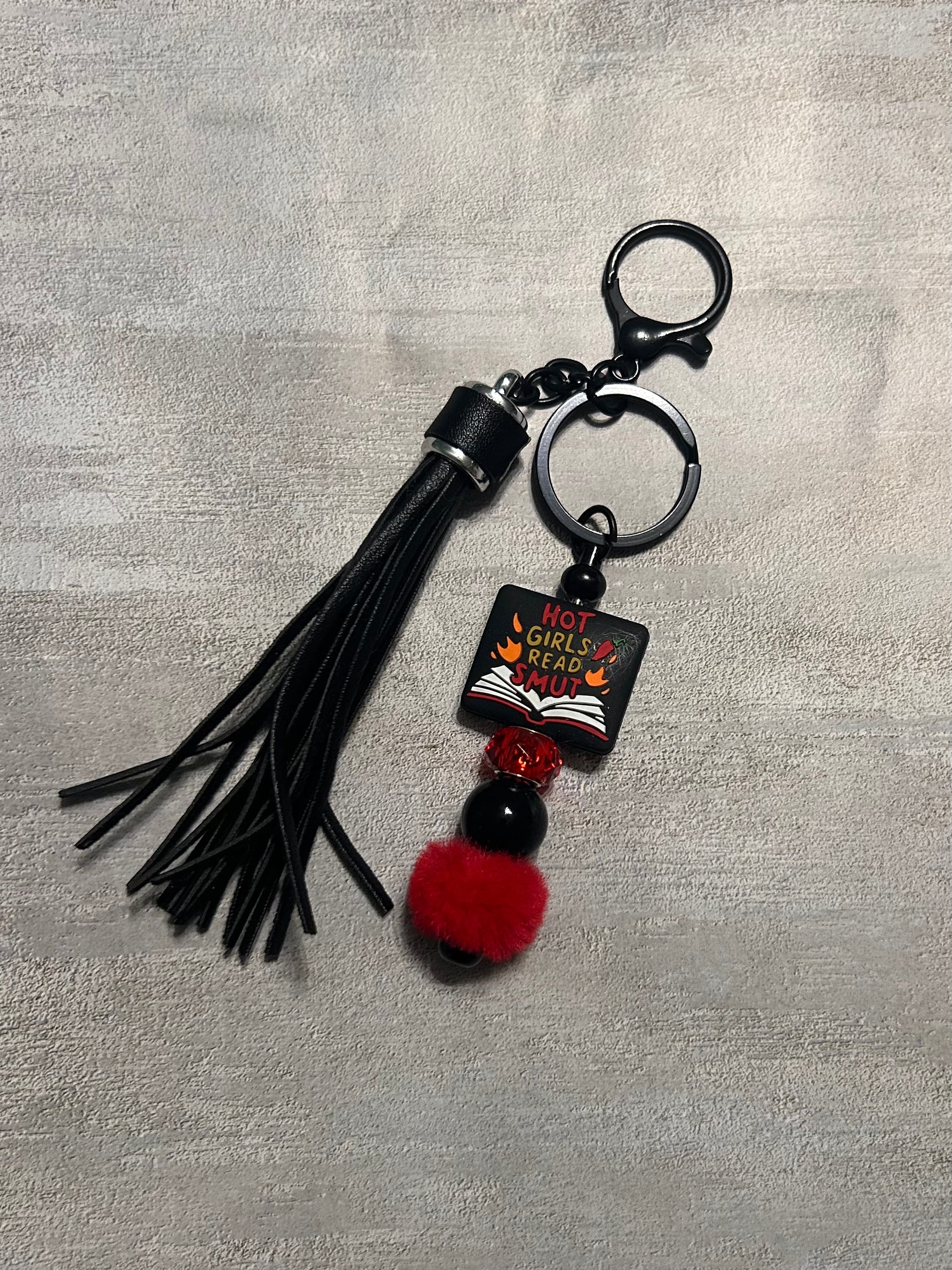 Hot Girls Read Smut Keychain