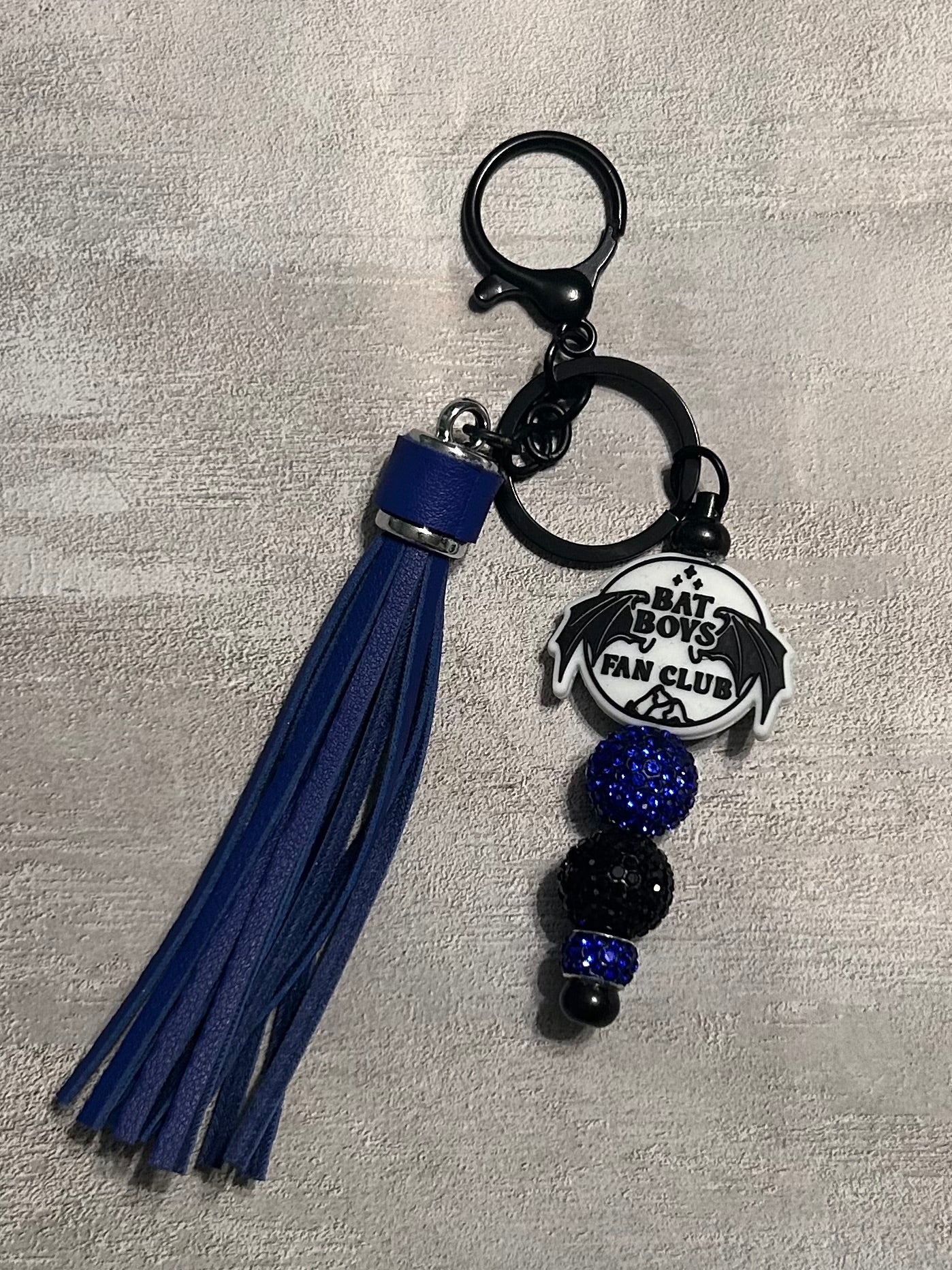 Bat Boy Fan Club Blue Keychain